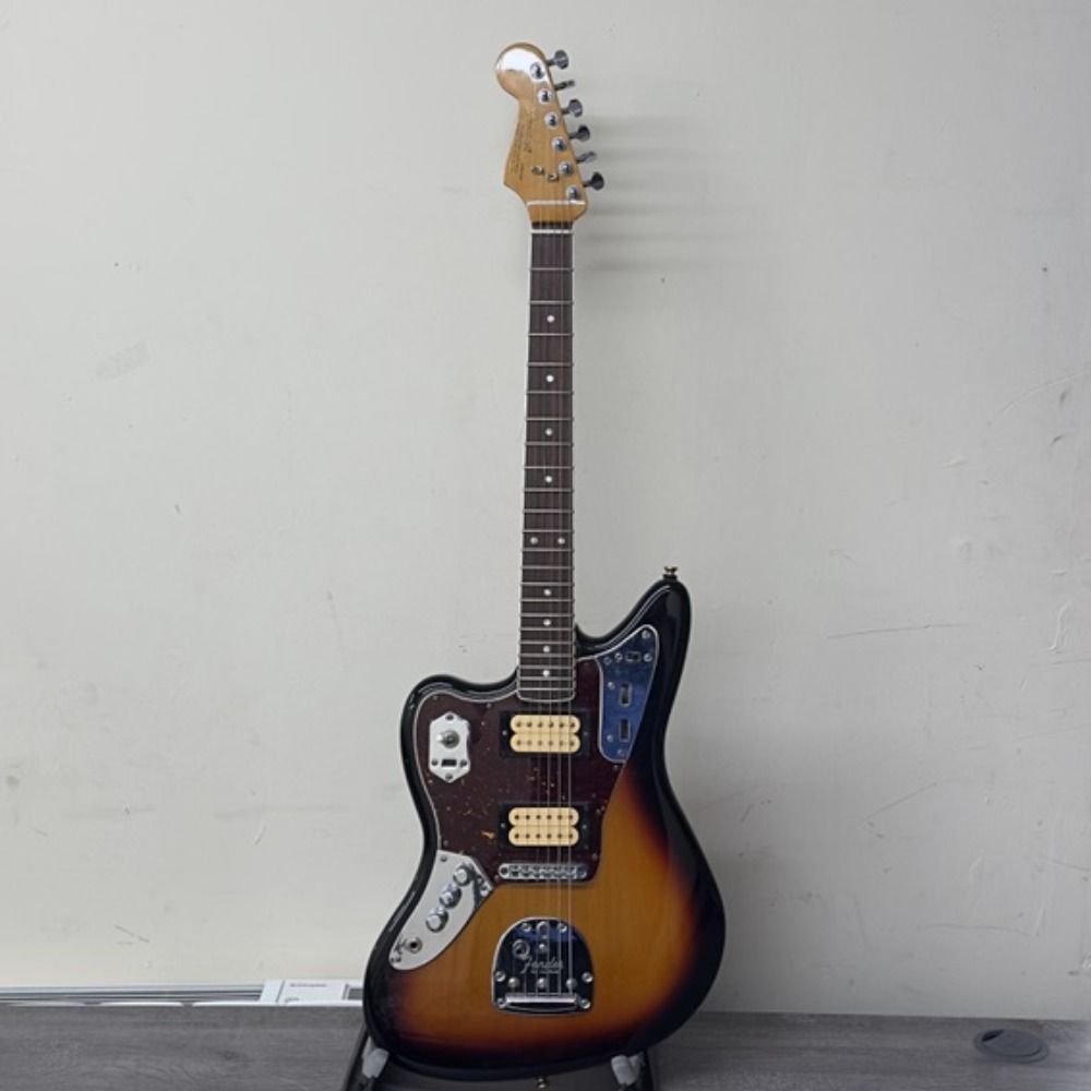 FENDER KURT COBAIN JAGUAR LEFT HANDED GUITAR WITH FENDER HARD CASE